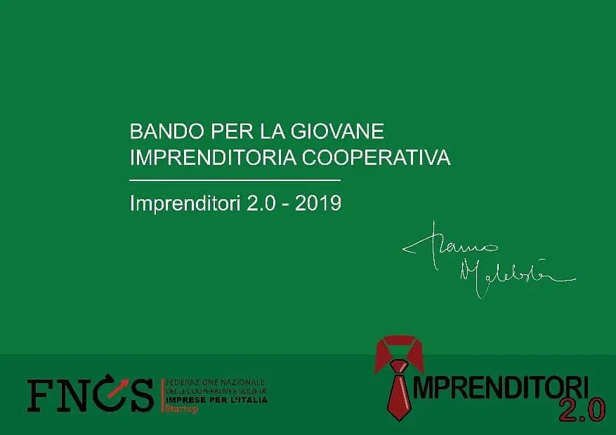 Immagine in evidenza del post: Imprenditori 2.0: il bando 2019 della Federazione nazionale delle Cooperative e Società