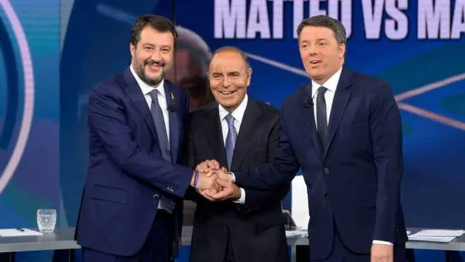 Immagine in evidenza del post: Quota 100: a Porta a Porta Salvini e Renzi si azzuffano