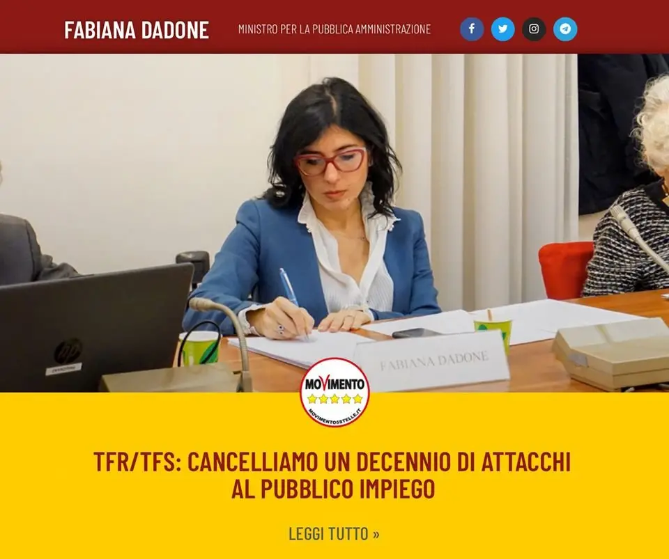 Immagine in evidenza del post: Anticipo TFS Dipendenti Statali: la ministra Dadone tranquillizza i lavoratori