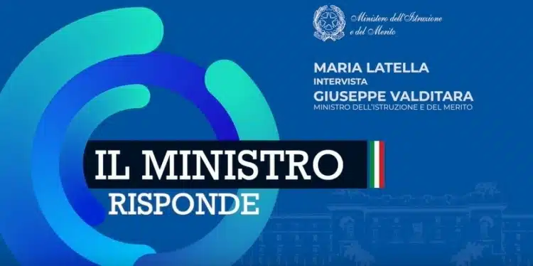 Immagine in evidenza del post: “Il Ministro risponde”, seconda puntata del format video web del MIM