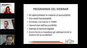 Immagine in evidenza del post: PNRR e accessibilità digitale adempimenti, opportunità e errori da evitare [VIDEO]