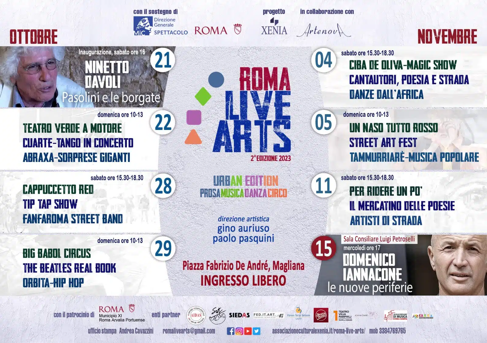 Immagine in evidenza del post: Il programma di Roma Live Arts 2023