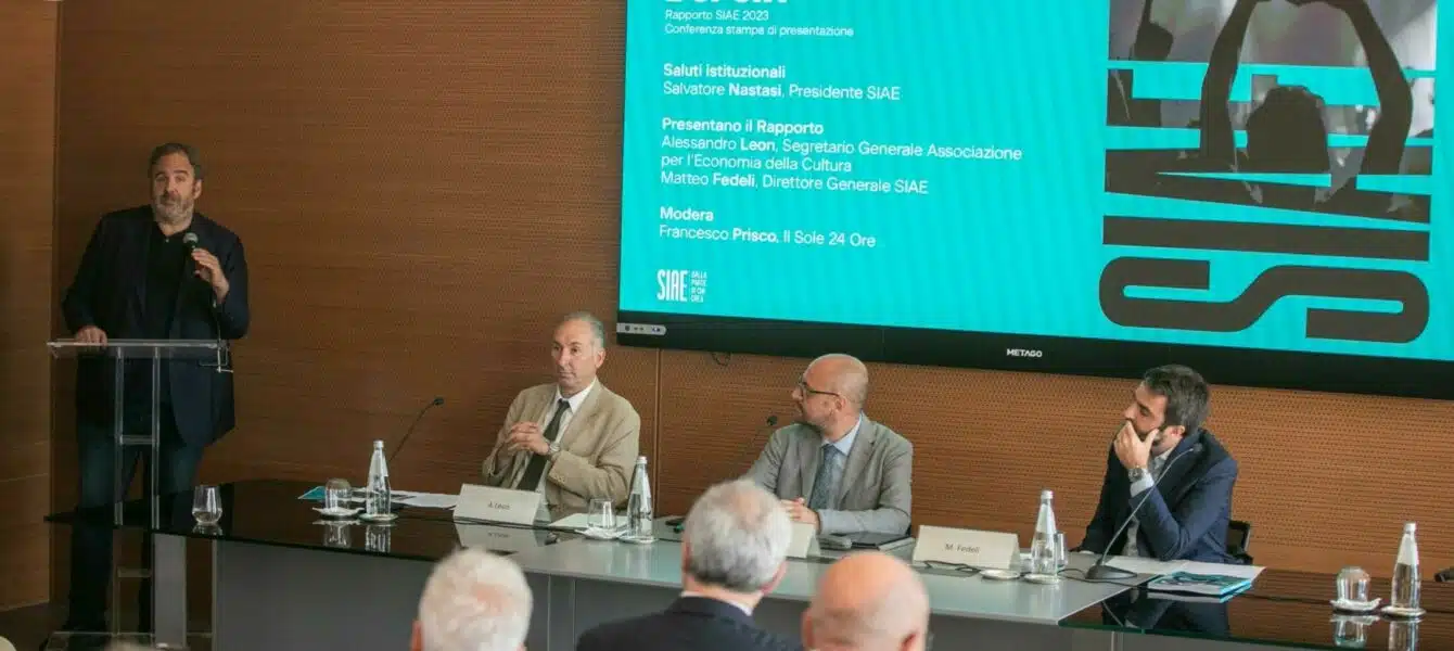 Immagine in evidenza del post: Presentato il rapporto SIAE 2023