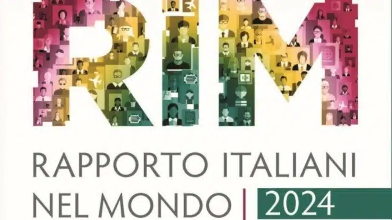 Logo del rapporto Italiani nel Mondo 2024 della fondazione migrantes.