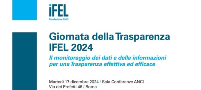 Giornata della Trasparenza IFEL 2024: qualità dei dati e partecipazione dei cittadini